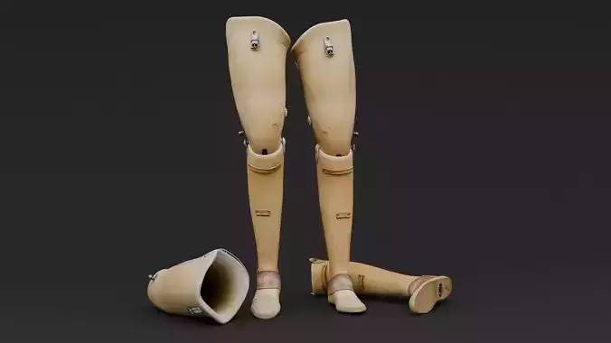 Prosthesis Prototype Old Low-poly 3D model