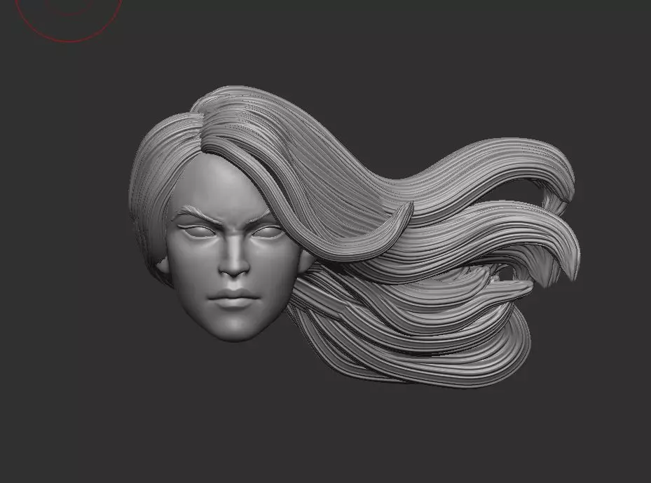 Psylocke Headsculpt for Action Figures 3D print model