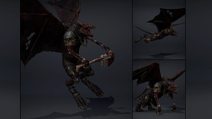 Mistweaver Damaged Brutal Low-poly 3D model