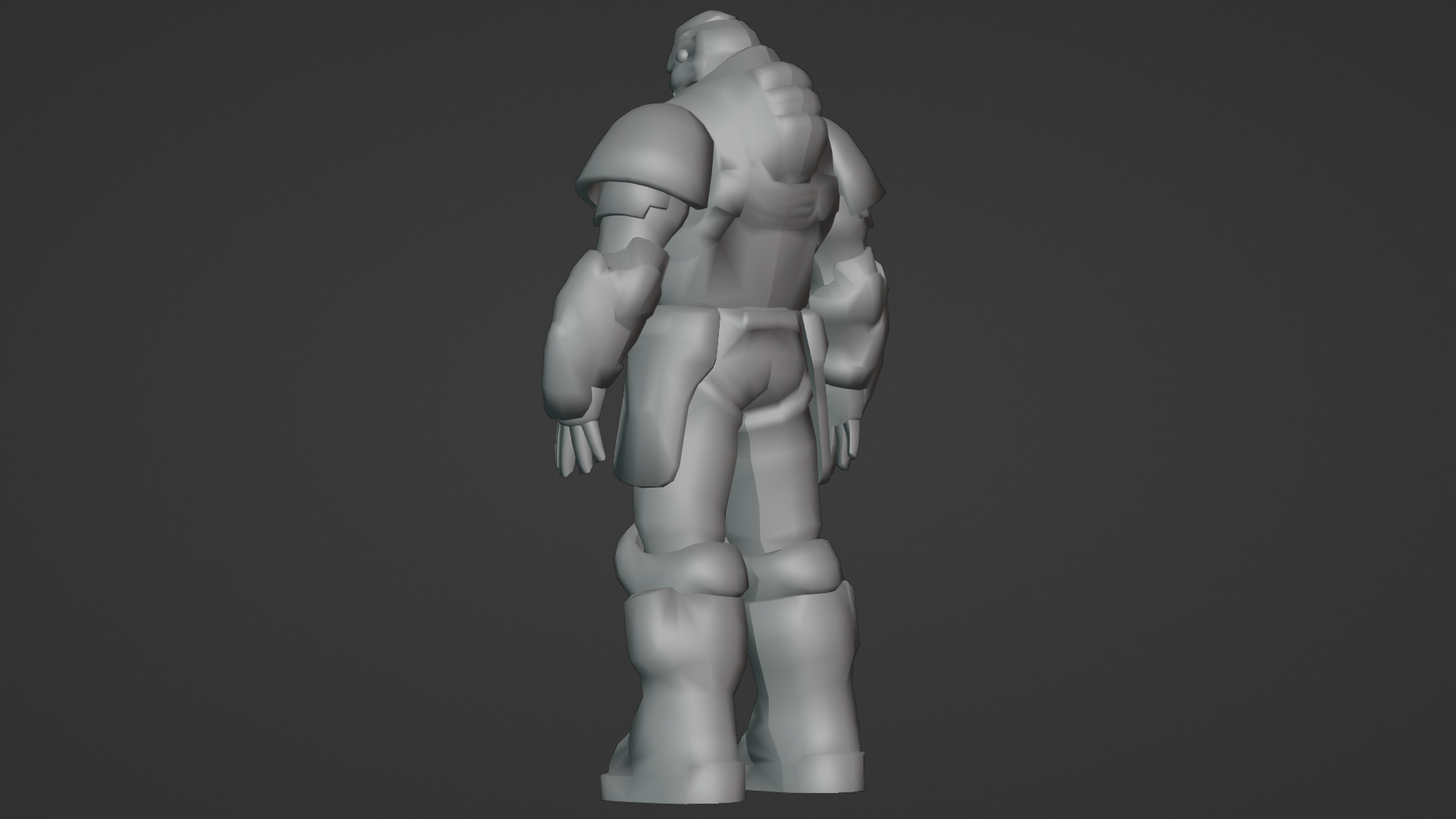 Iron Guard Futuristic Armored Soldier 3D Model Rigged Game-Ready Low-poly 3D model_19