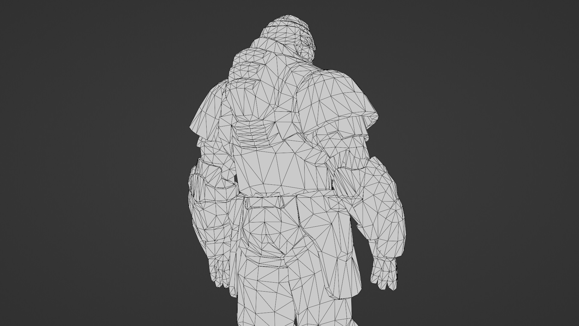 Iron Guard Futuristic Armored Soldier 3D Model Rigged Game-Ready Low-poly 3D model_28