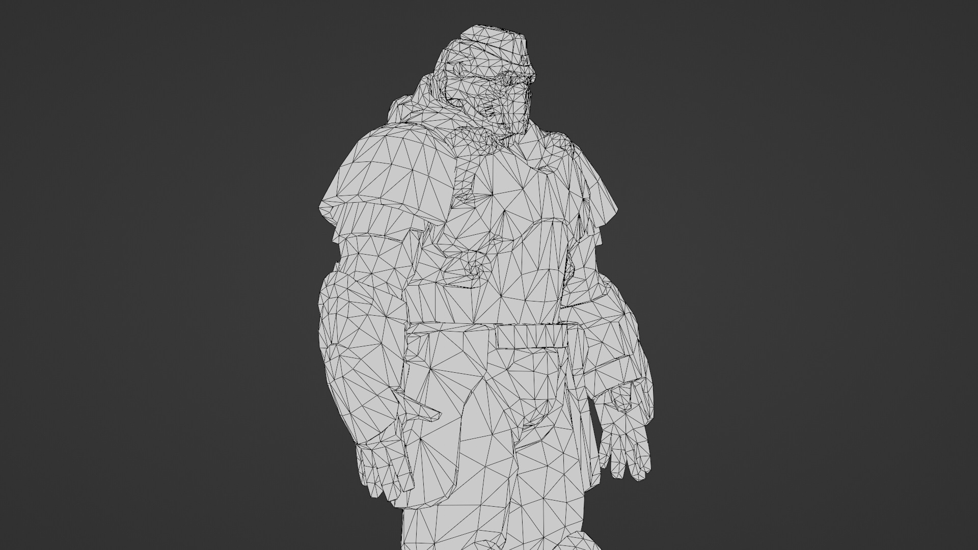 Iron Guard Futuristic Armored Soldier 3D Model Rigged Game-Ready Low-poly 3D model_25