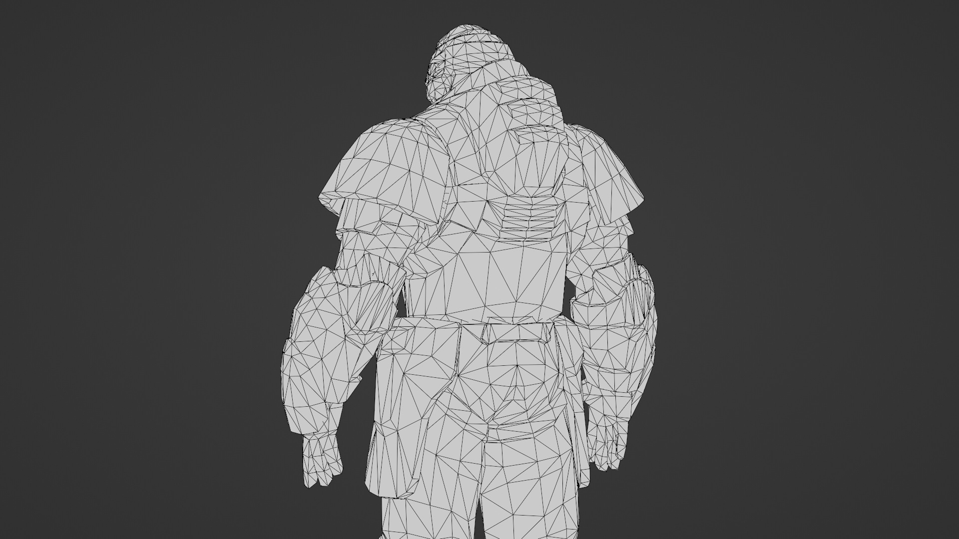 Iron Guard Futuristic Armored Soldier 3D Model Rigged Game-Ready Low-poly 3D model_26