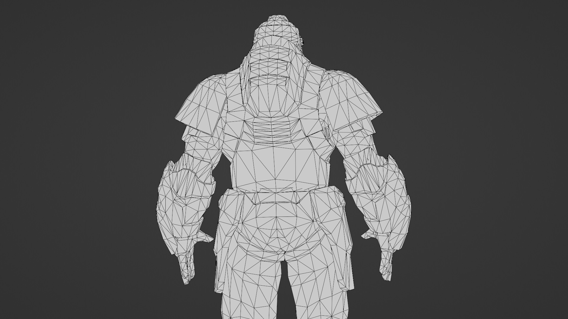 Iron Guard Futuristic Armored Soldier 3D Model Rigged Game-Ready Low-poly 3D model_27