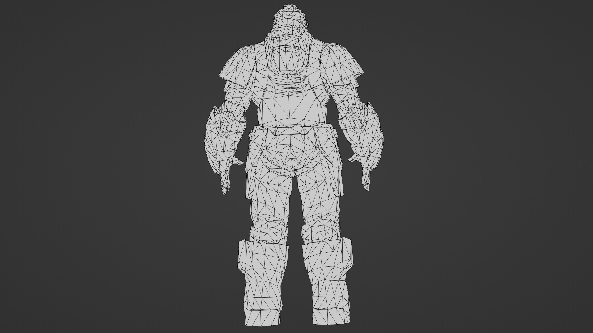 Iron Guard Futuristic Armored Soldier 3D Model Rigged Game-Ready Low-poly 3D model_32