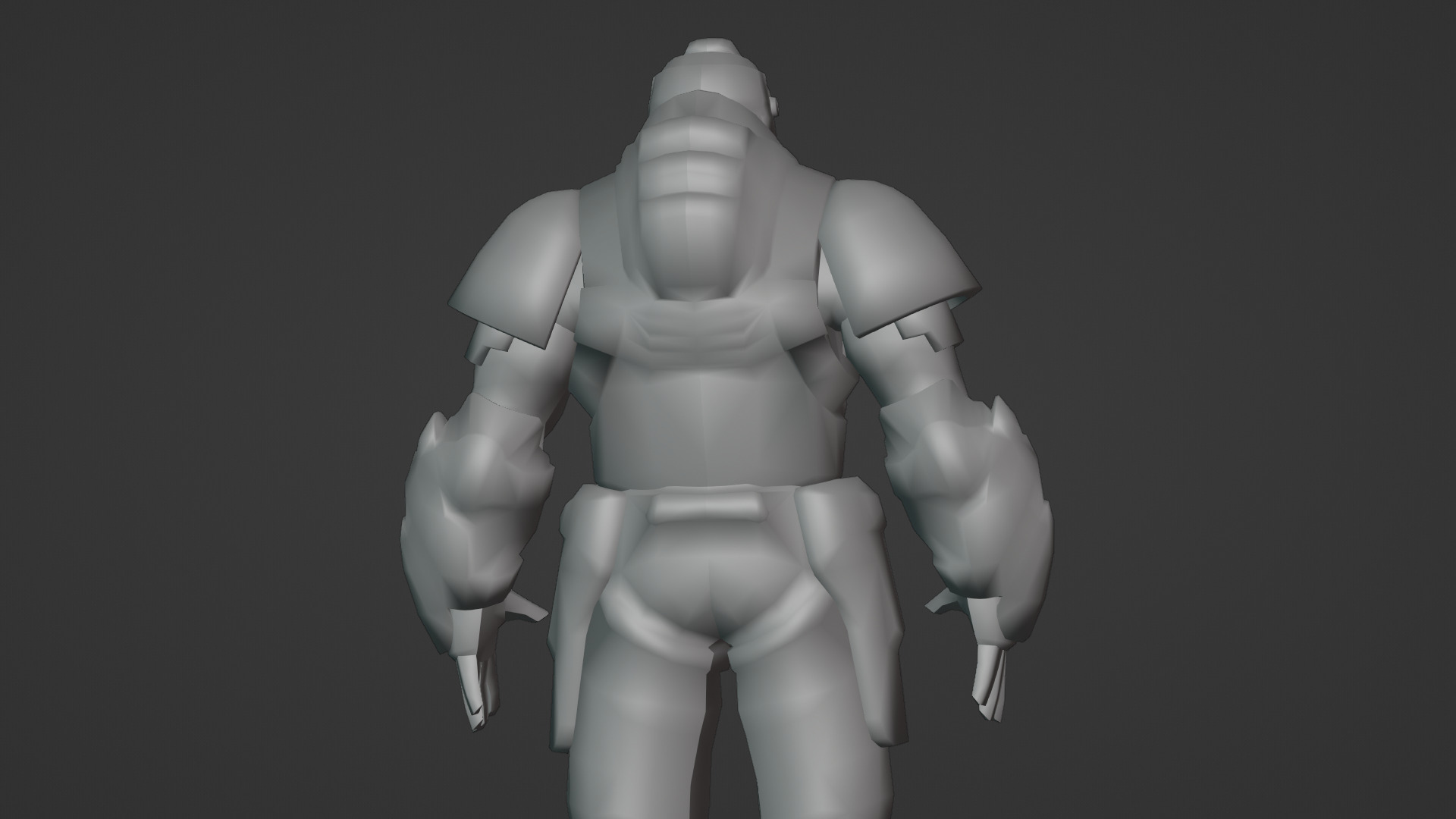 Iron Guard Futuristic Armored Soldier 3D Model Rigged Game-Ready Low-poly 3D model_15