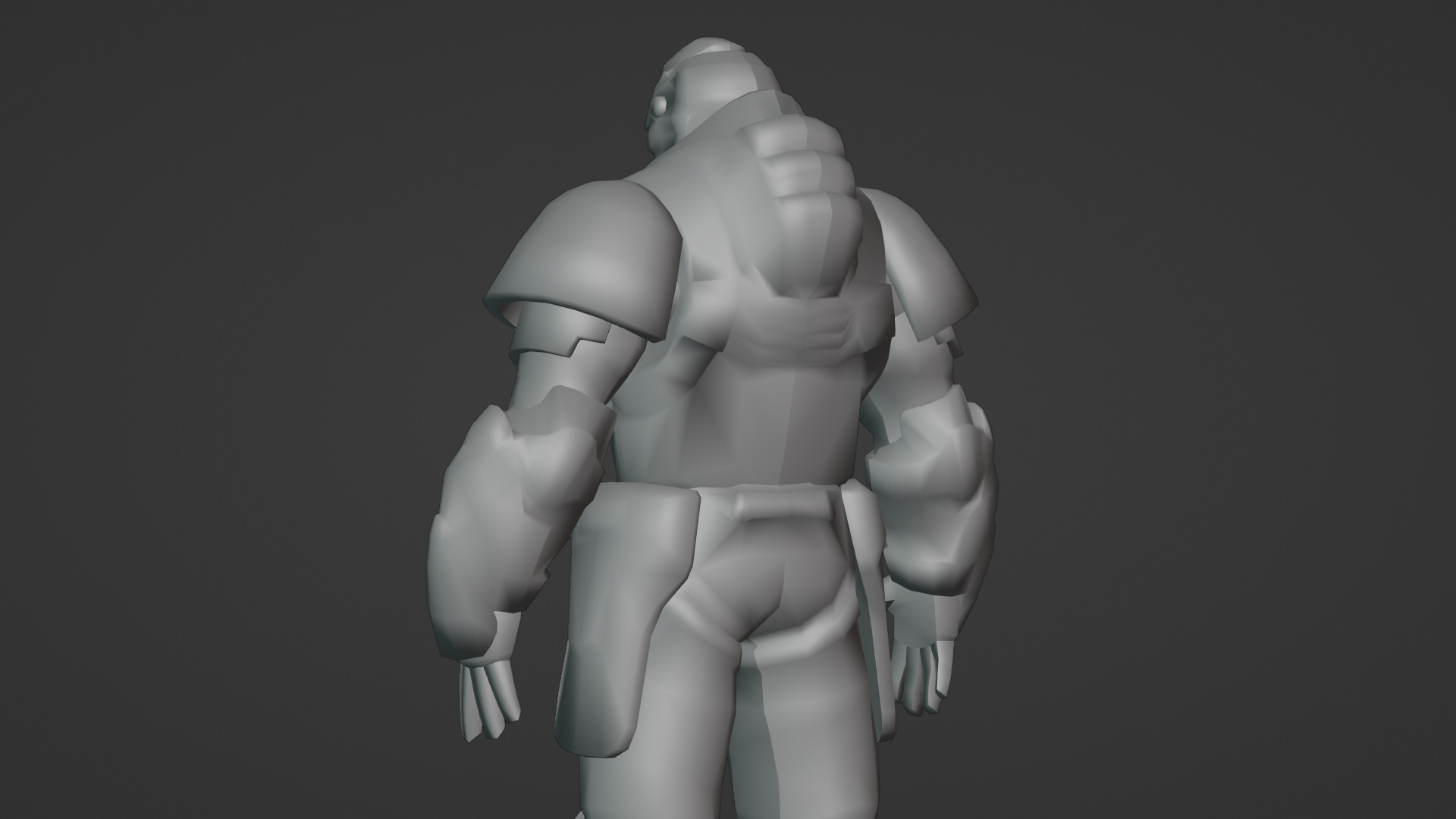 Iron Guard Futuristic Armored Soldier 3D Model Rigged Game-Ready Low-poly 3D model_14