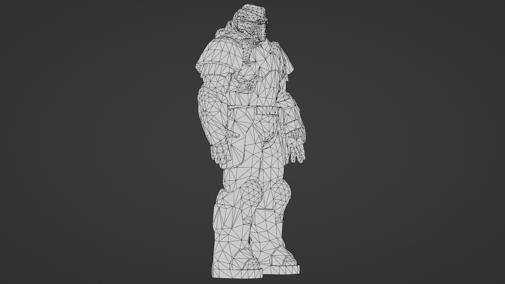 Iron Guard Futuristic Armored Soldier 3D Model Rigged Game-Ready Low-poly 3D model_34