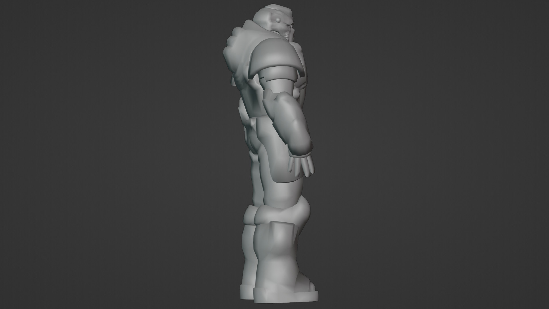 Iron Guard Futuristic Armored Soldier 3D Model Rigged Game-Ready Low-poly 3D model_21