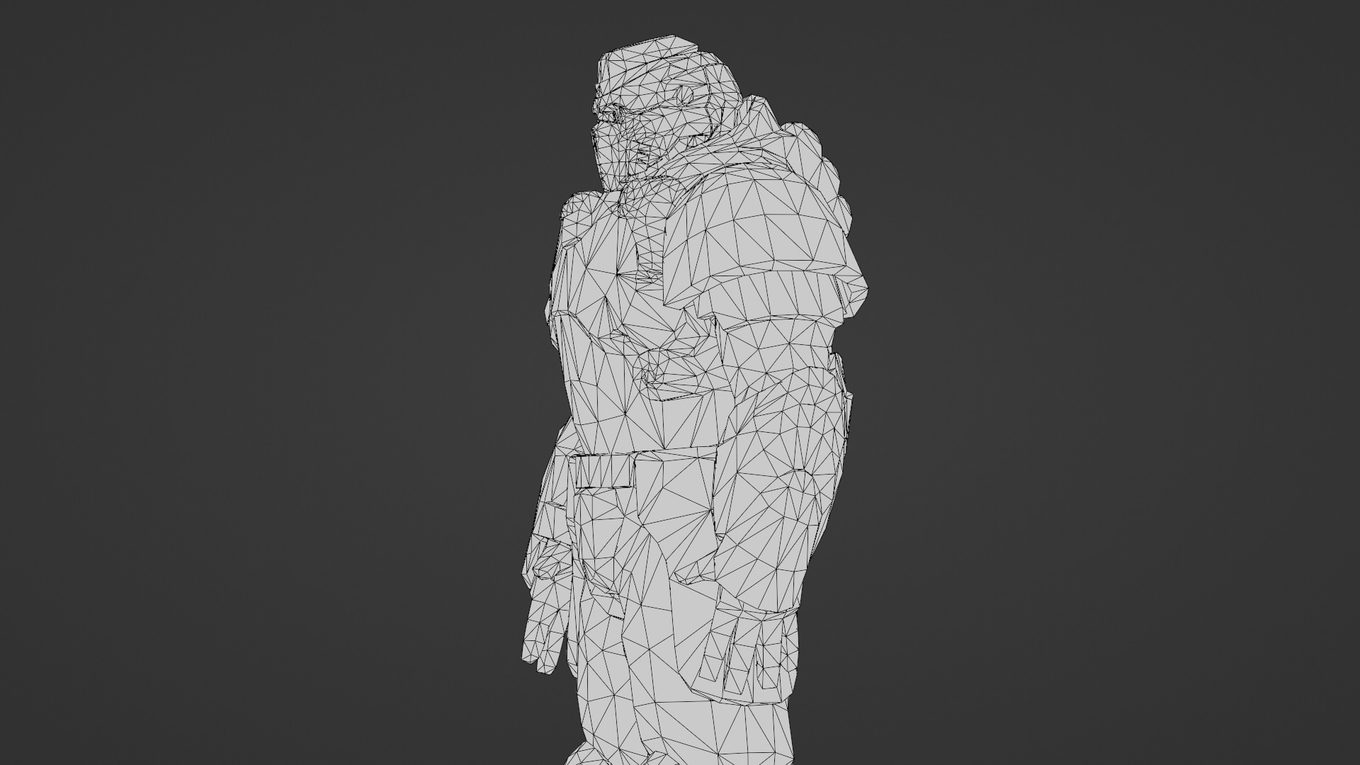 Iron Guard Futuristic Armored Soldier 3D Model Rigged Game-Ready Low-poly 3D model_36