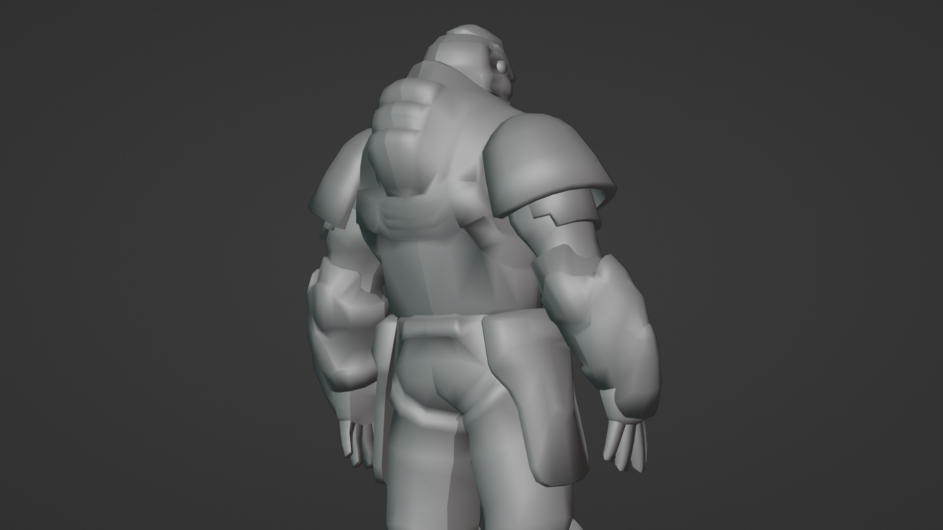 Iron Guard Futuristic Armored Soldier 3D Model Rigged Game-Ready Low-poly 3D model_16