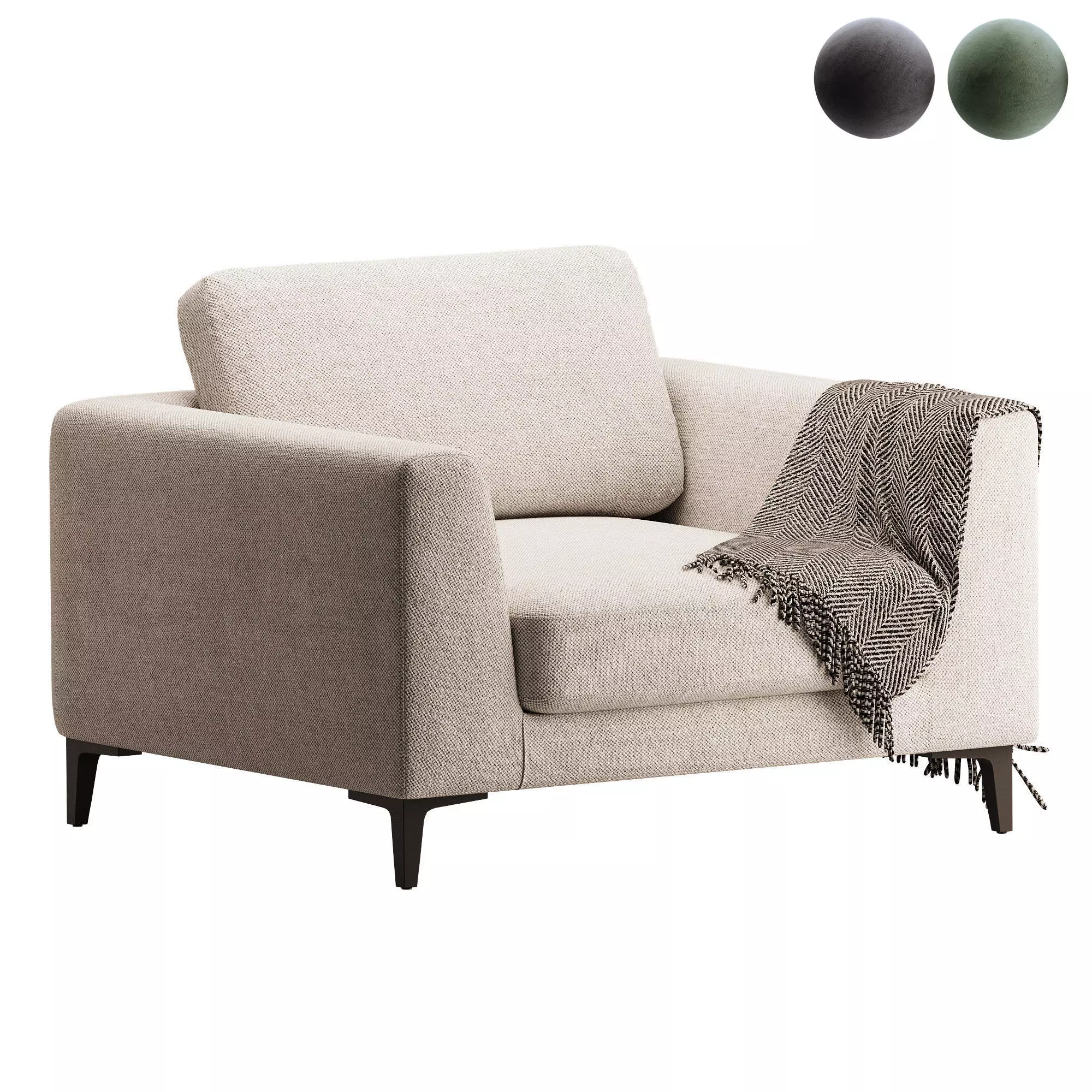 Lars armchair 3D model_0