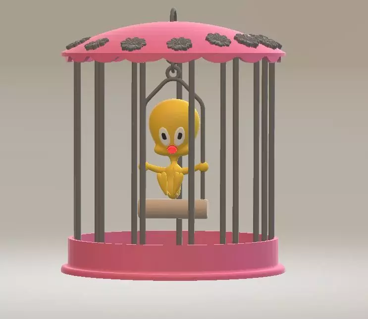 Cartoon Bird 3D print model