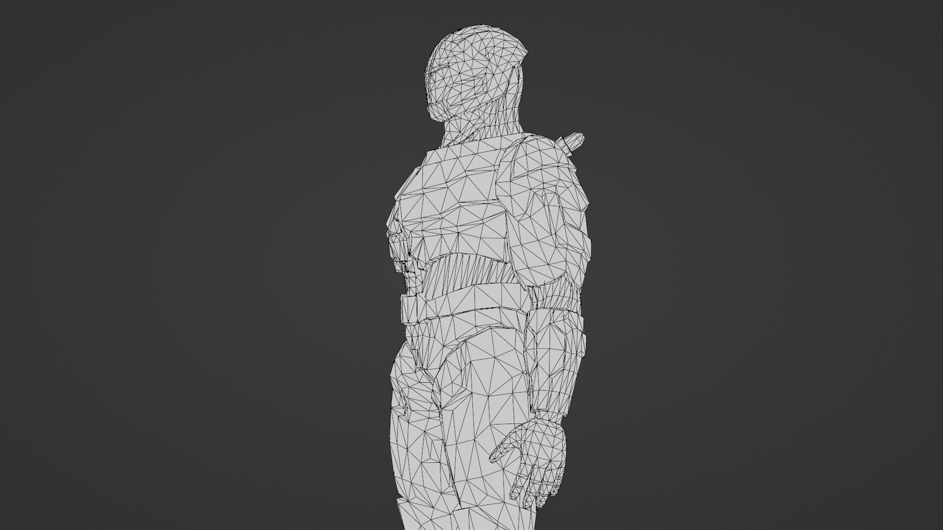 Sentinel Drone Unit Animated Sci-Fi Robot Low-poly 3D model_36