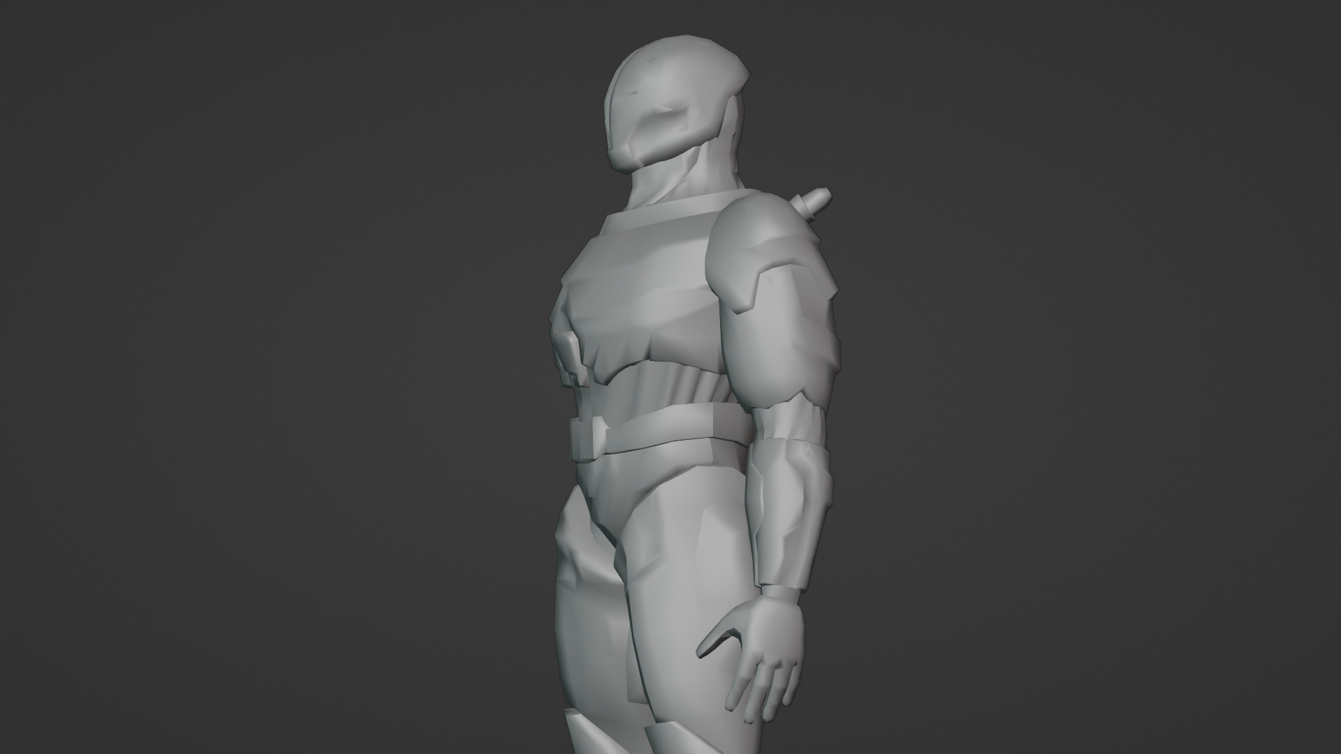 Sentinel Drone Unit Animated Sci-Fi Robot Low-poly 3D model_24