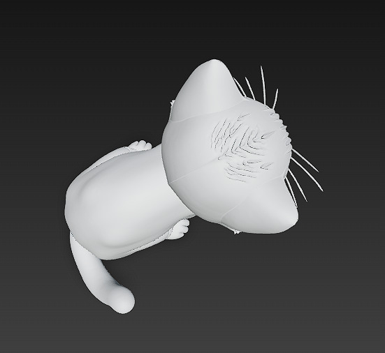 Cat Kitten Realistic 3D Model Basic - Low Poly Realistic Low-poly 3D model_13