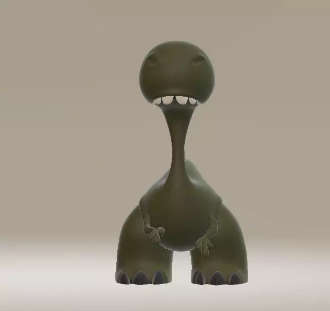Cartoon Dinosaur 3D print model