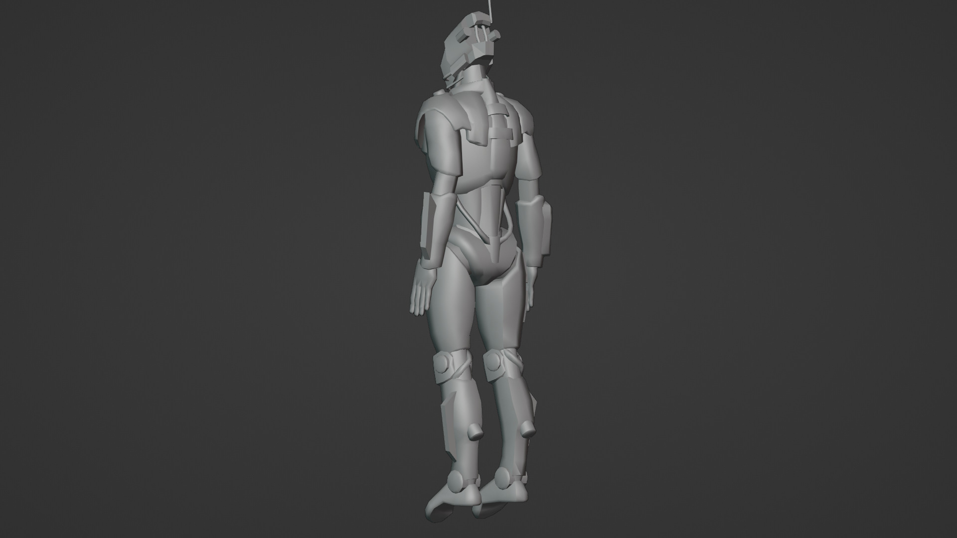 Atlas Combat Mech Sci-Fi Robot 3D Model Rigged Low-poly 3D model_19