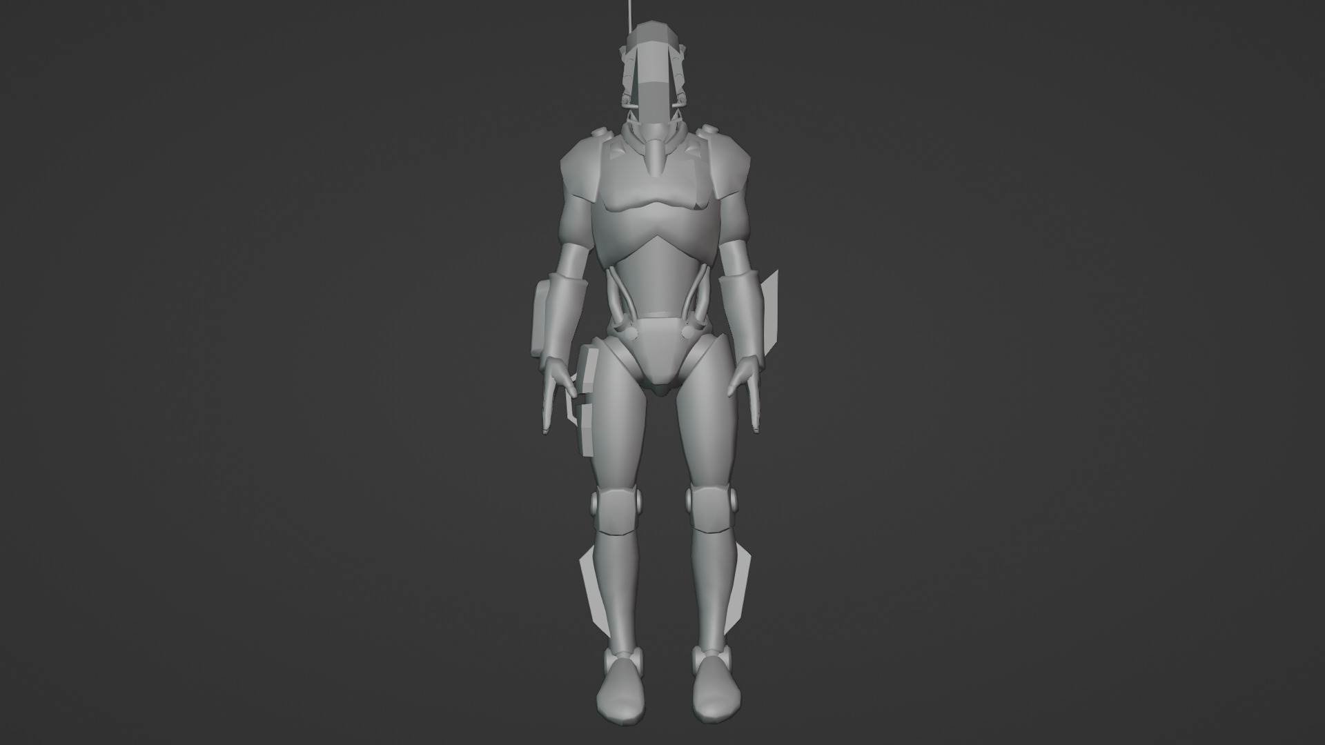 Atlas Combat Mech Sci-Fi Robot 3D Model Rigged Low-poly 3D model_17