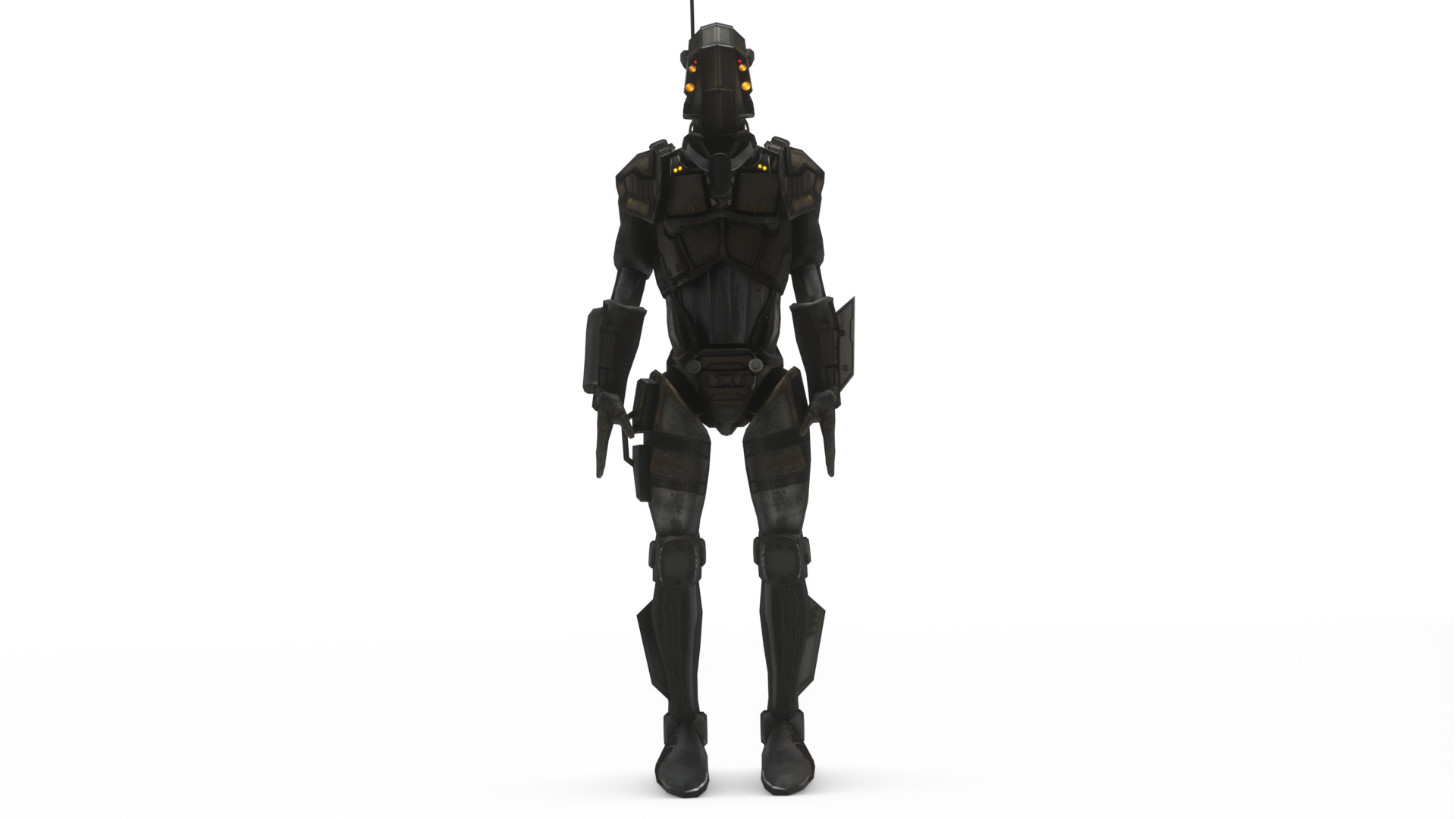 Atlas Combat Mech Sci-Fi Robot 3D Model Rigged Low-poly 3D model_5
