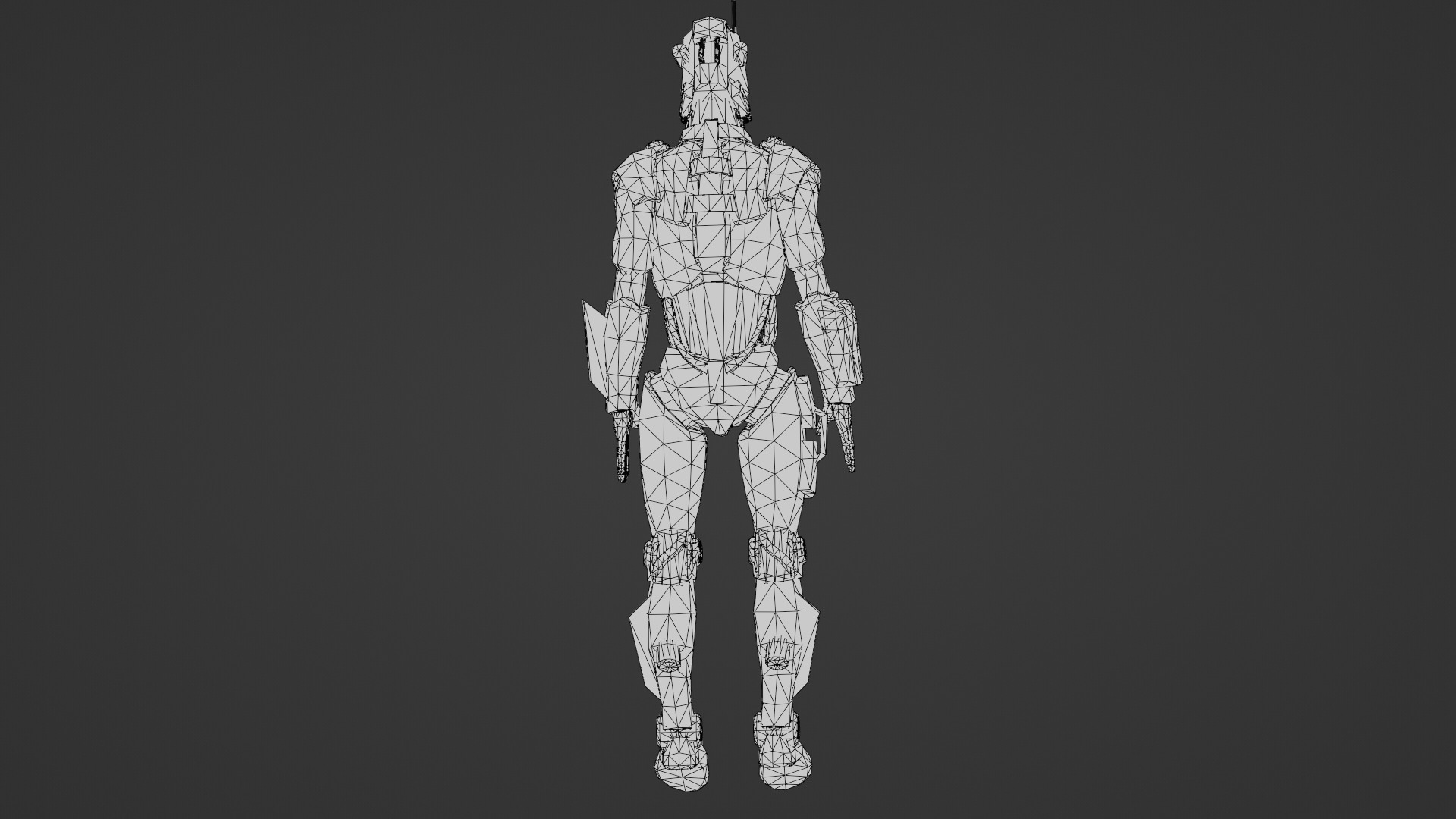 Atlas Combat Mech Sci-Fi Robot 3D Model Rigged Low-poly 3D model_32