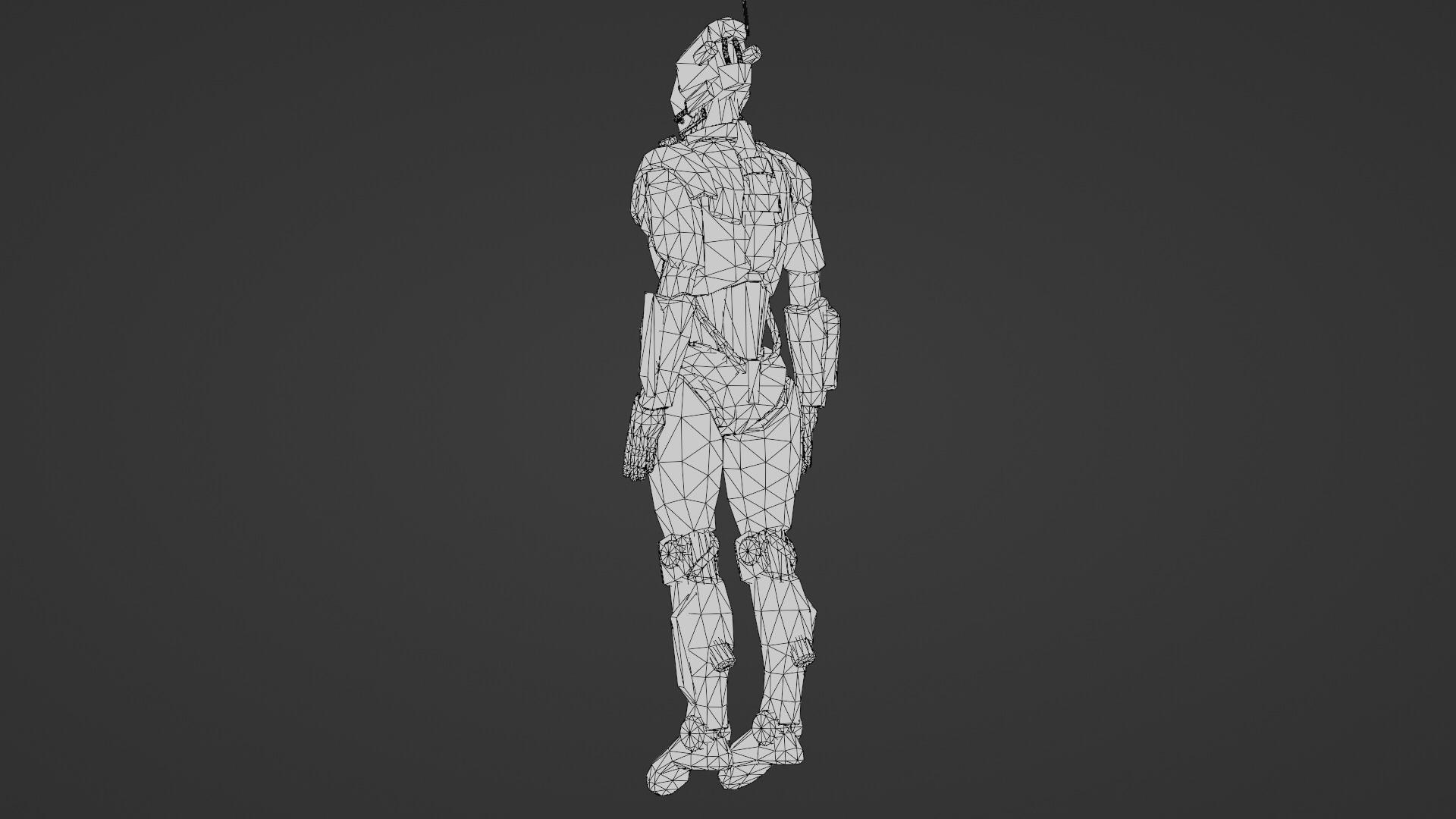 Atlas Combat Mech Sci-Fi Robot 3D Model Rigged Low-poly 3D model_31