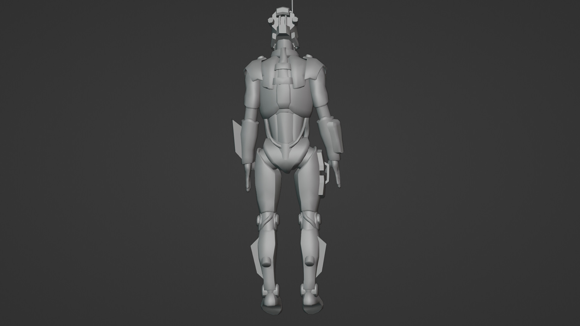 Atlas Combat Mech Sci-Fi Robot 3D Model Rigged Low-poly 3D model_20