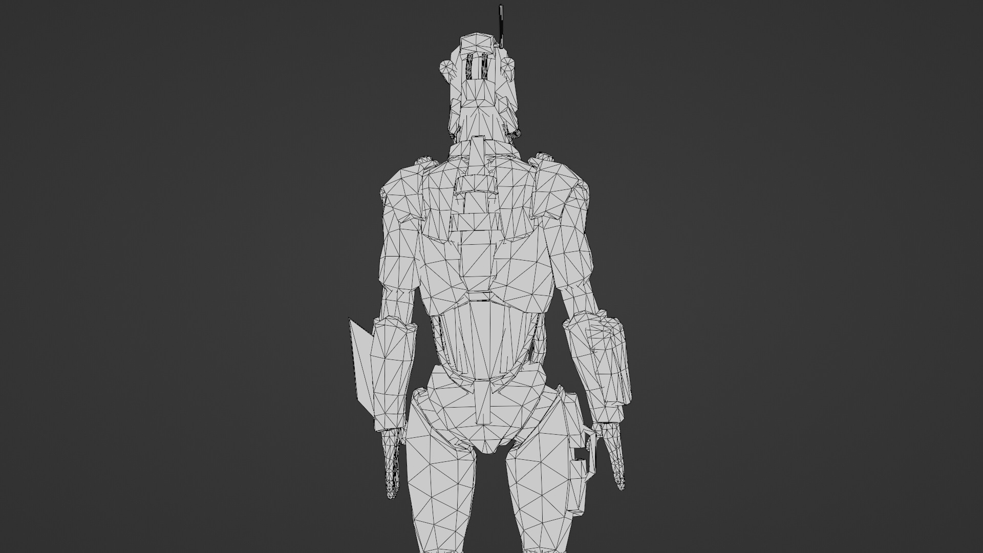 Atlas Combat Mech Sci-Fi Robot 3D Model Rigged Low-poly 3D model_27