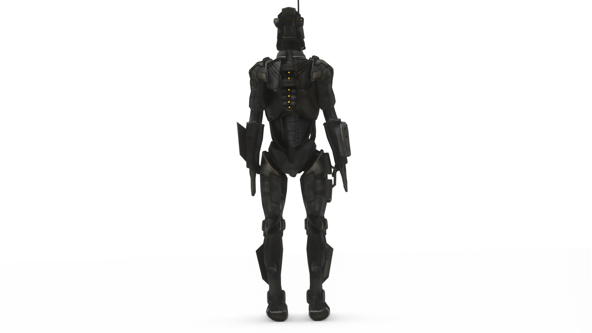 Atlas Combat Mech Sci-Fi Robot 3D Model Rigged Low-poly 3D model_8