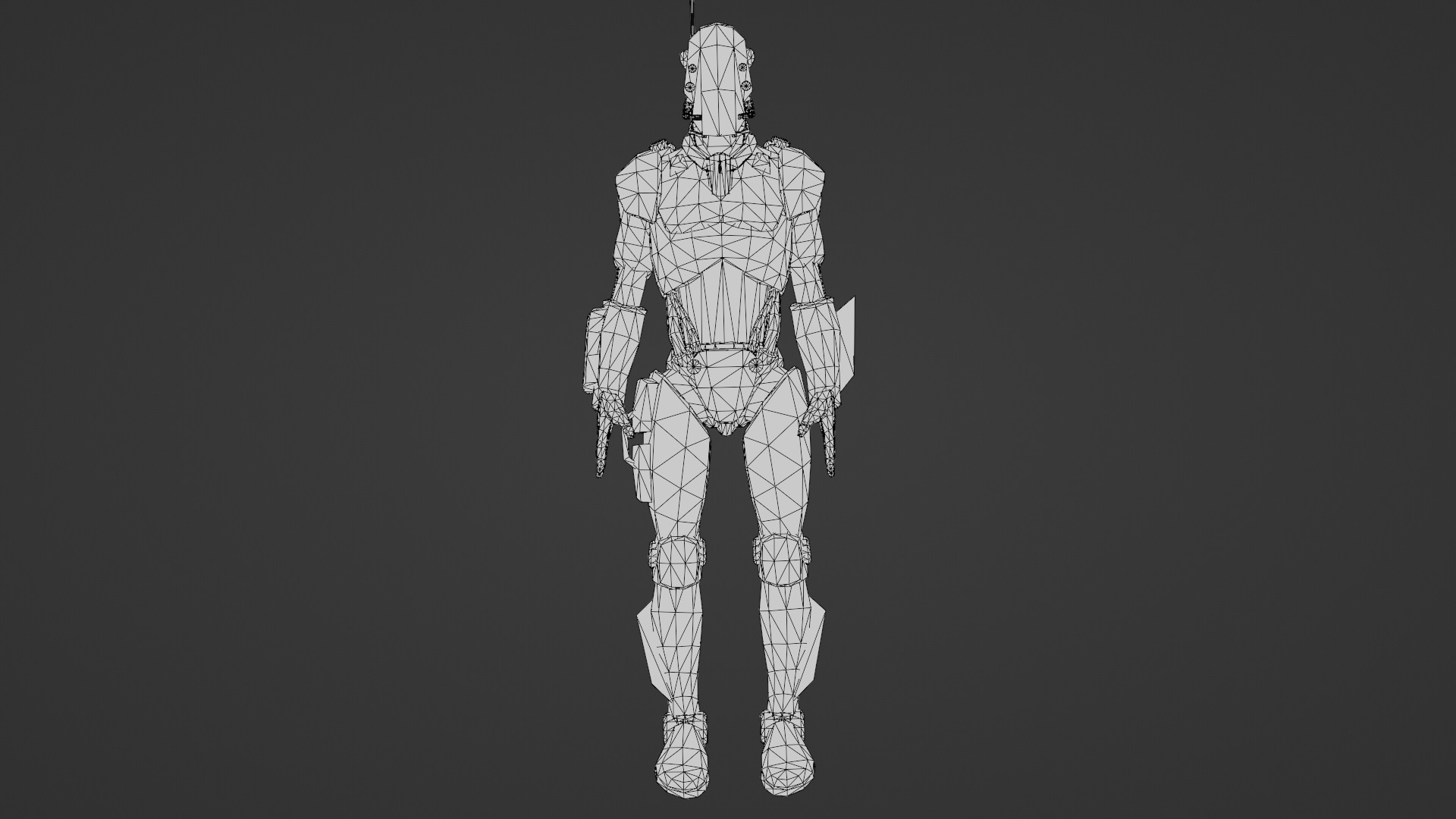 Atlas Combat Mech Sci-Fi Robot 3D Model Rigged Low-poly 3D model_29