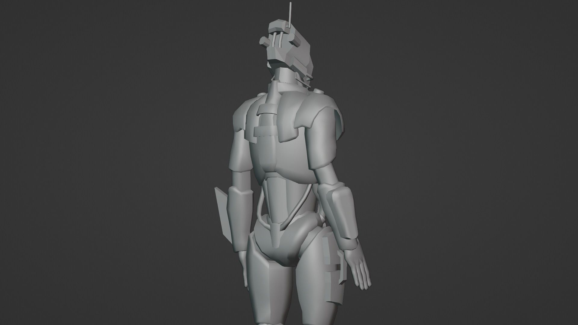 Atlas Combat Mech Sci-Fi Robot 3D Model Rigged Low-poly 3D model_16