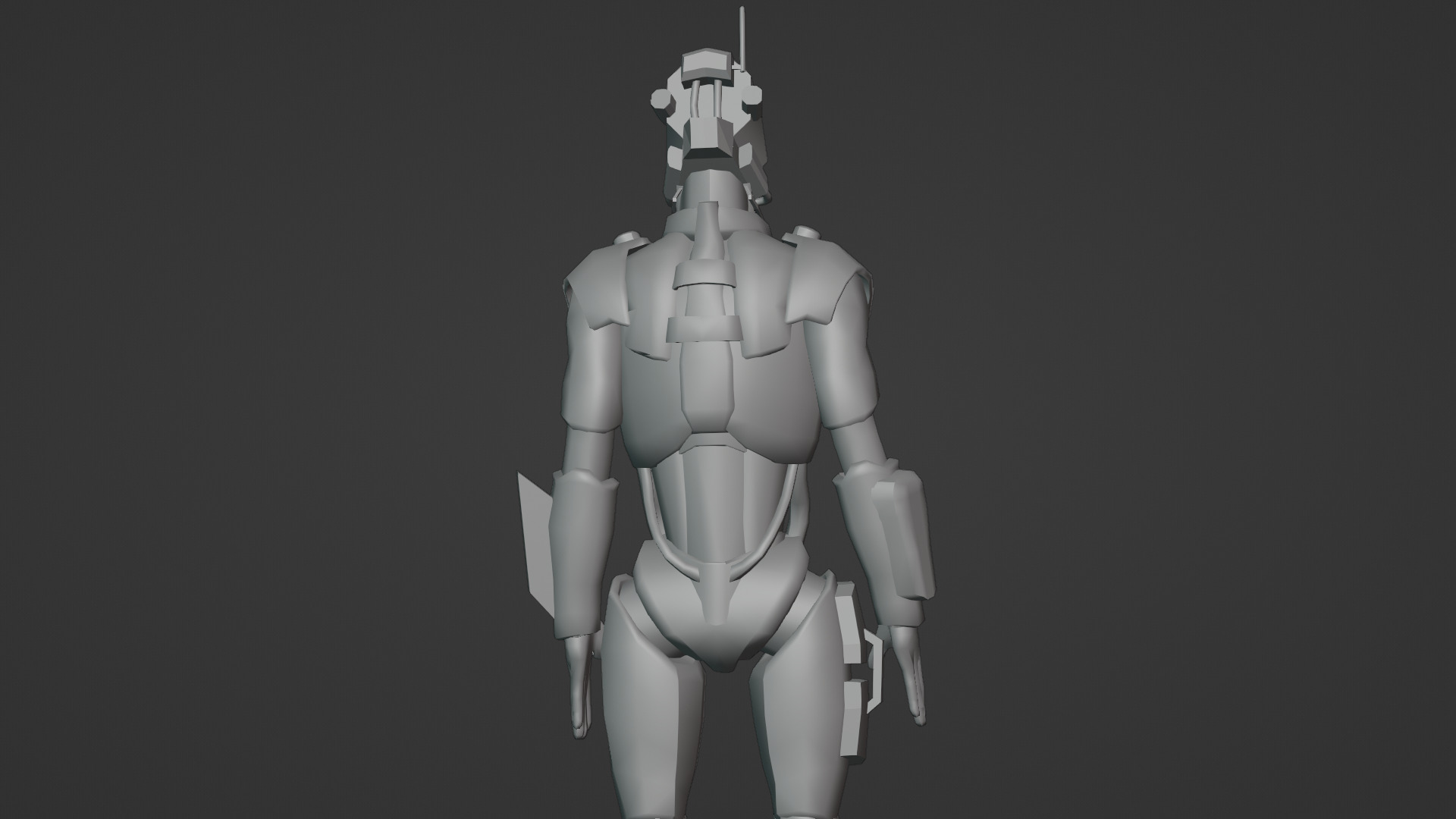 Atlas Combat Mech Sci-Fi Robot 3D Model Rigged Low-poly 3D model_15