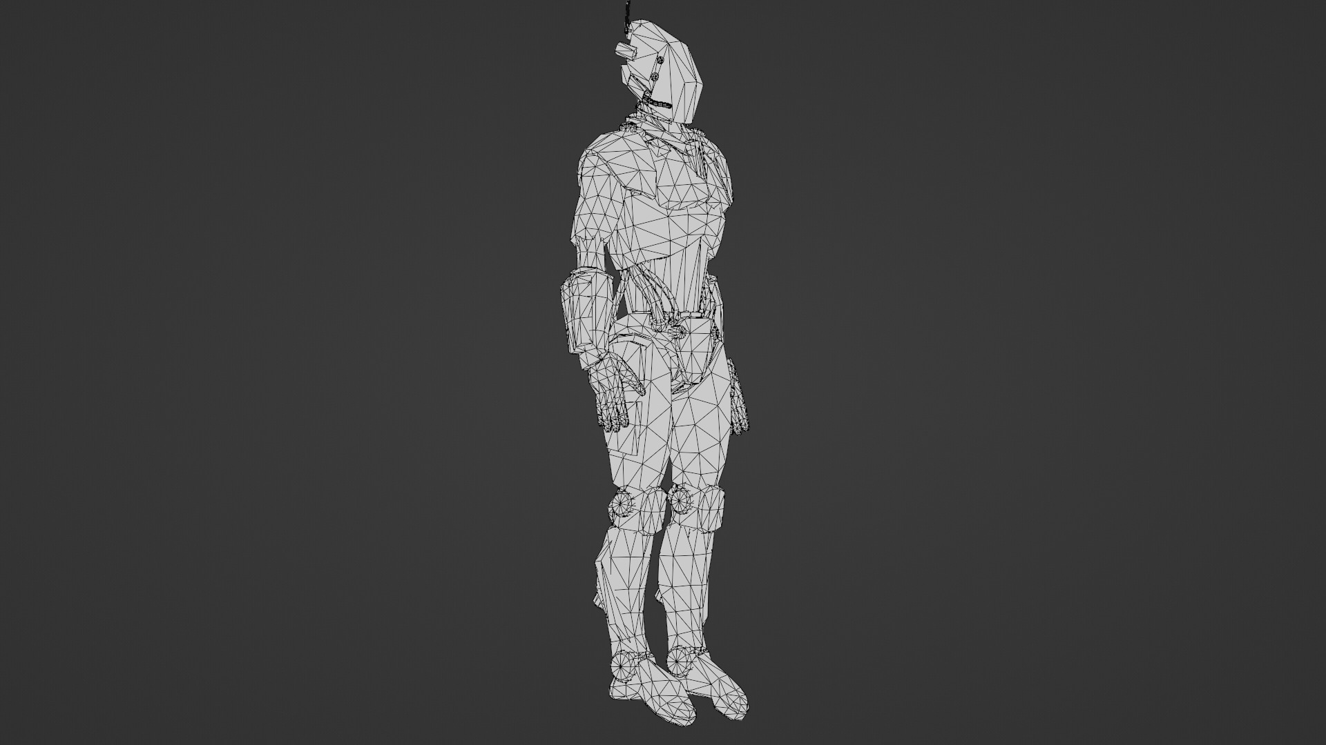 Atlas Combat Mech Sci-Fi Robot 3D Model Rigged Low-poly 3D model_34