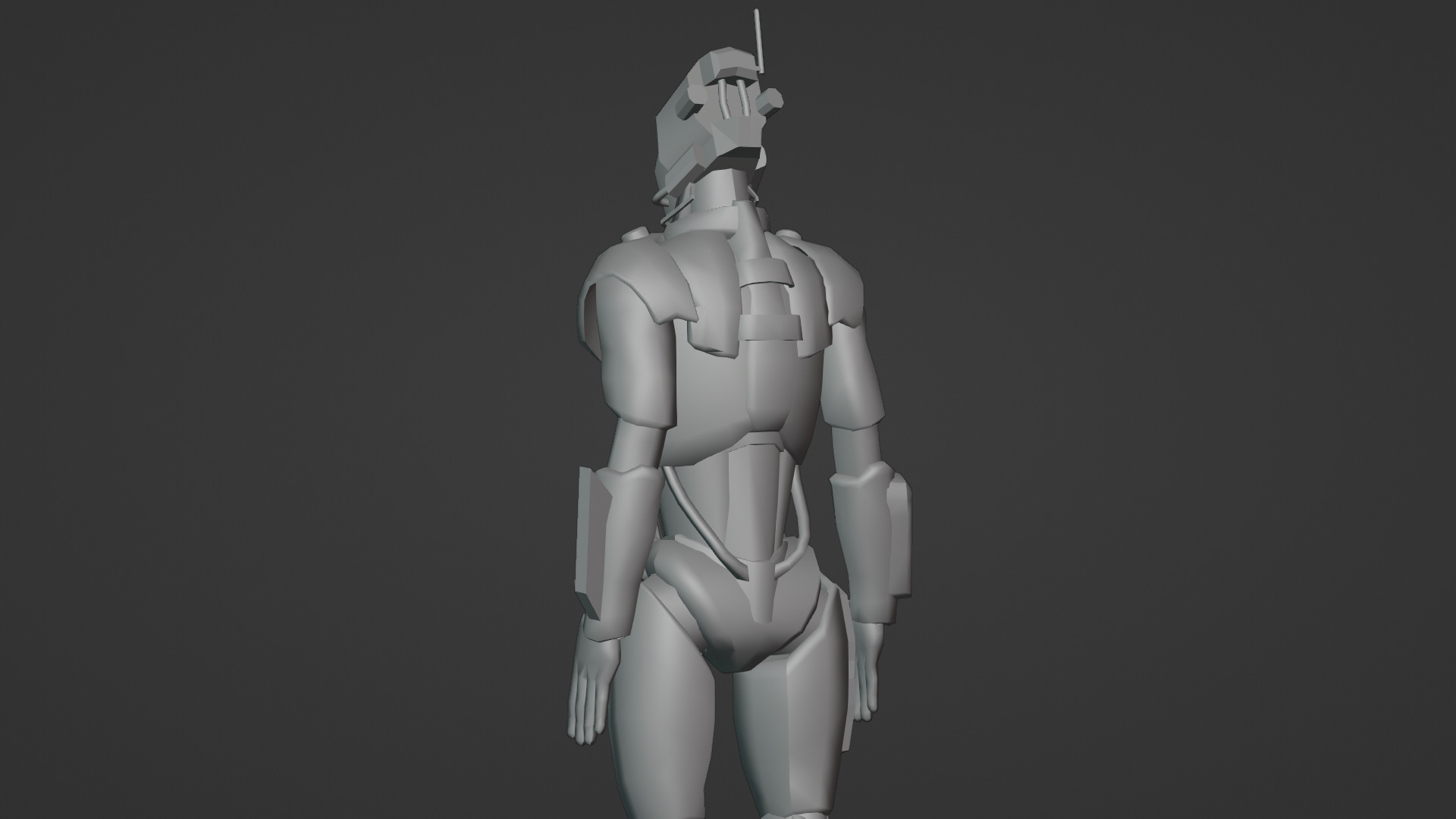 Atlas Combat Mech Sci-Fi Robot 3D Model Rigged Low-poly 3D model_14