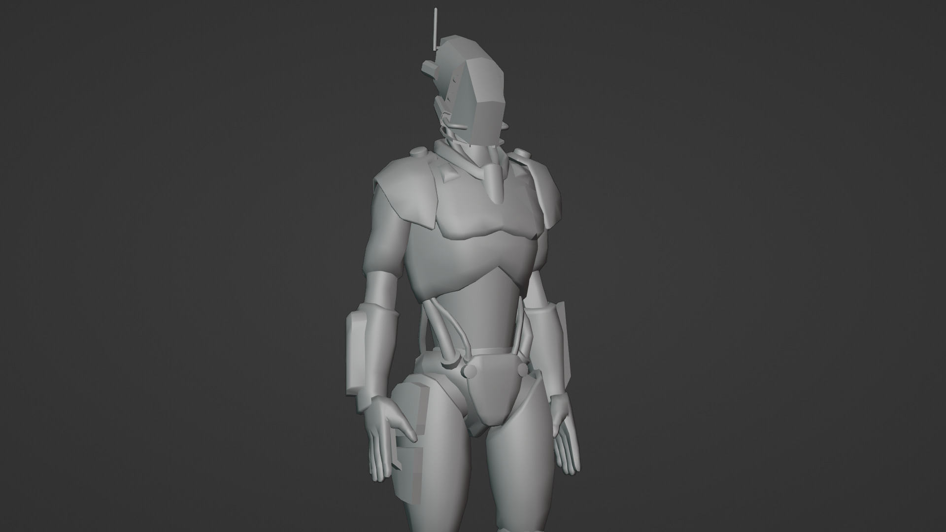 Atlas Combat Mech Sci-Fi Robot 3D Model Rigged Low-poly 3D model_23