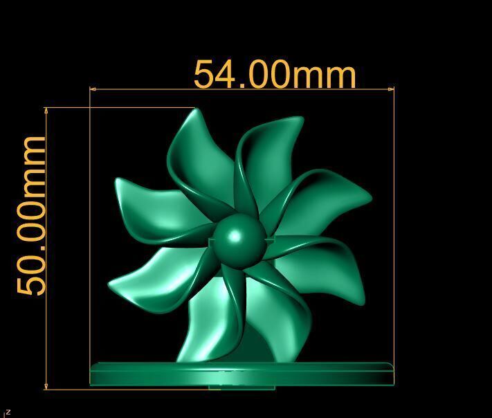 Yellow Flower 3D print model_3