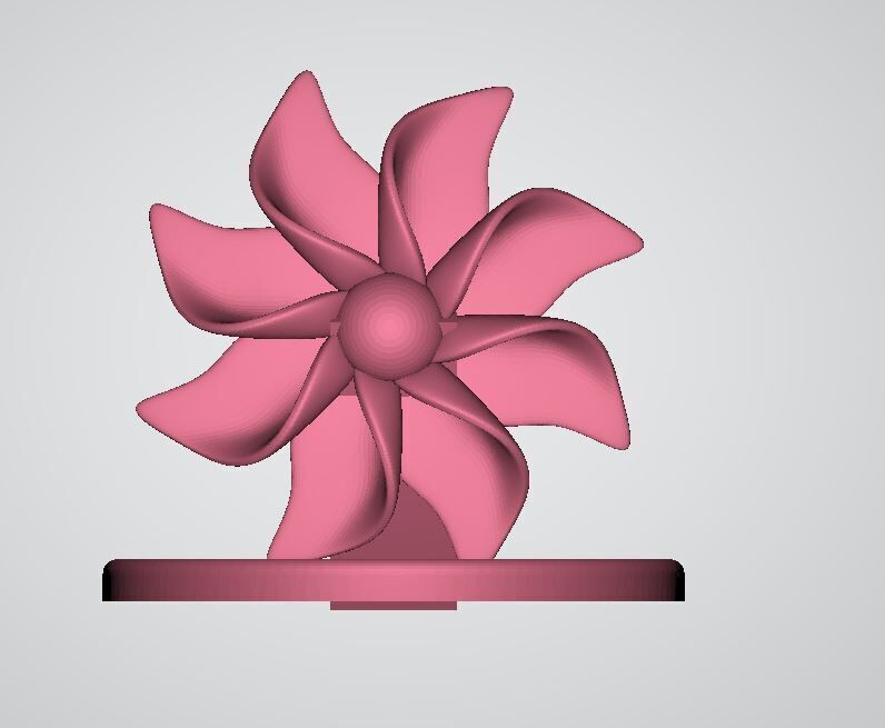 Yellow Flower 3D print model_4