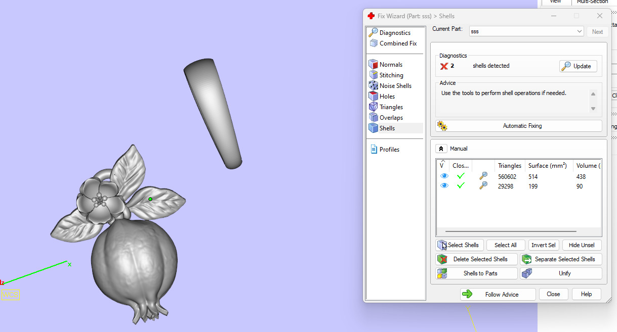 pomegranate pendant 3D print model 3D print model_9