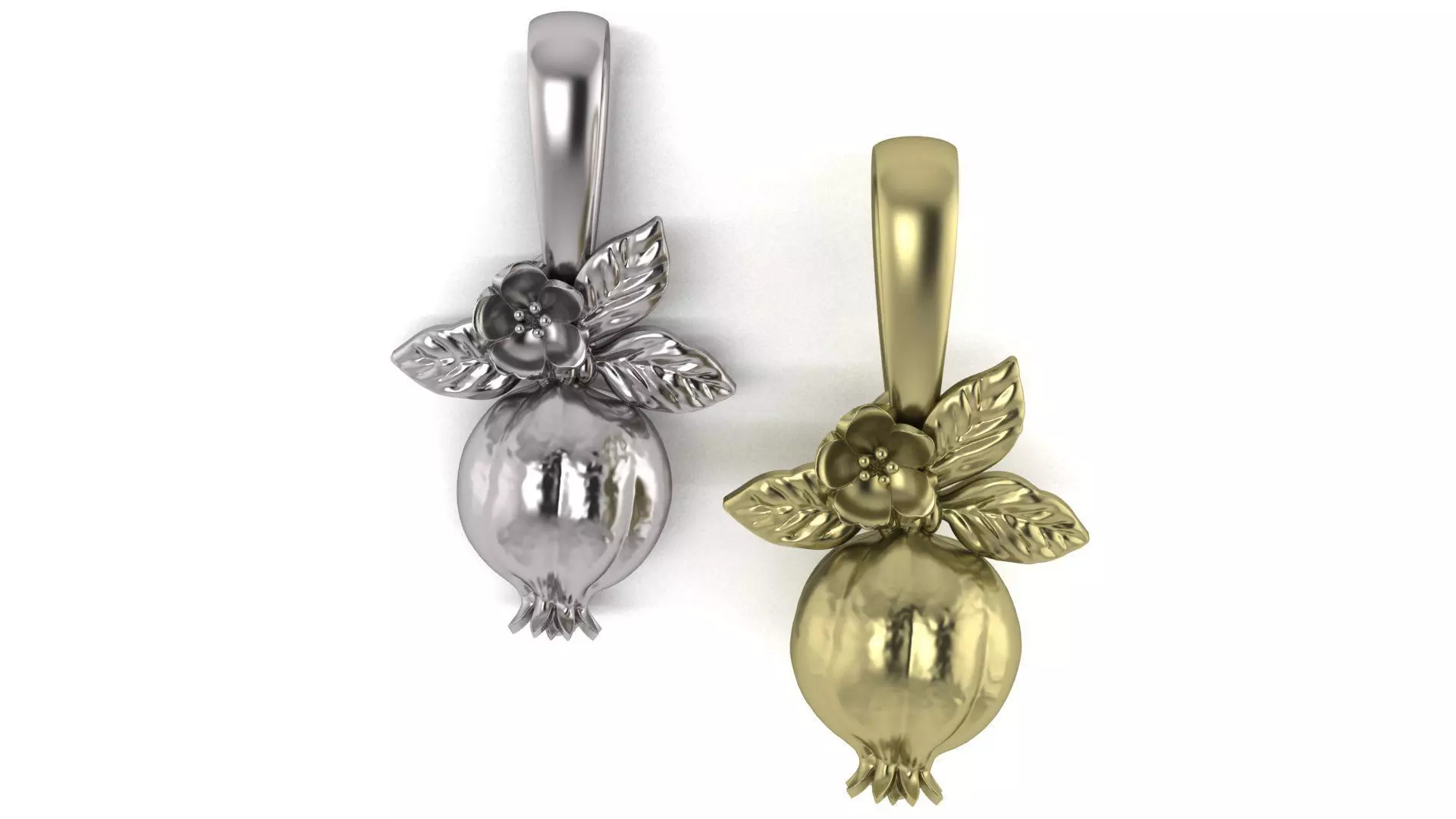 pomegranate pendant 3D print model 3D print model_0