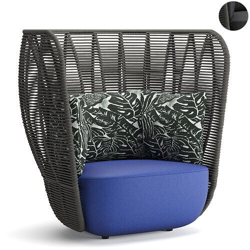 Bay Outdoor Armchair v3 3D model