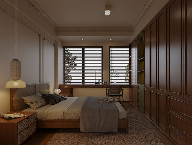 Two Bedroom interior 127 3D model