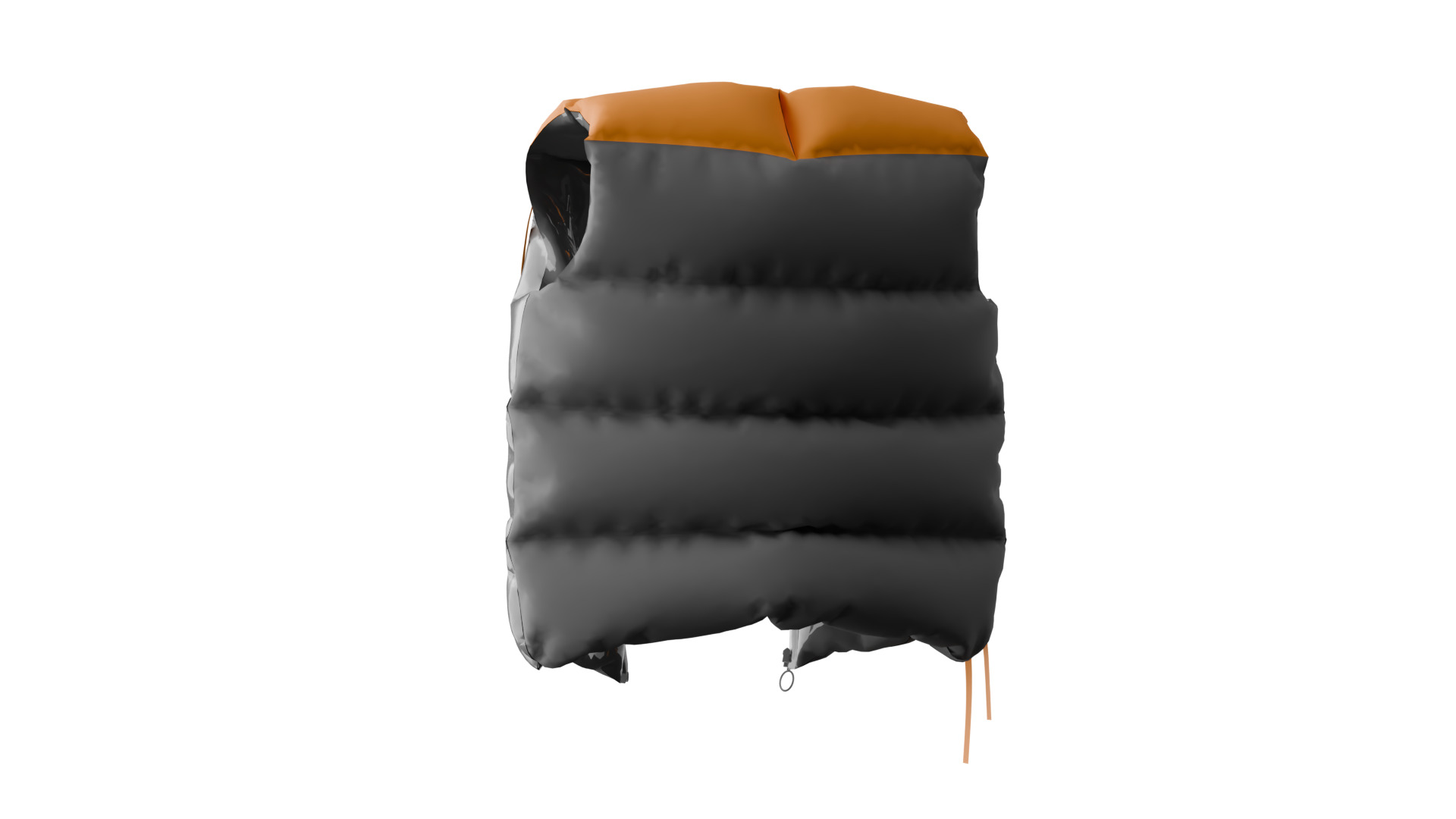 Puffer Vest Low-poly 3D model_3