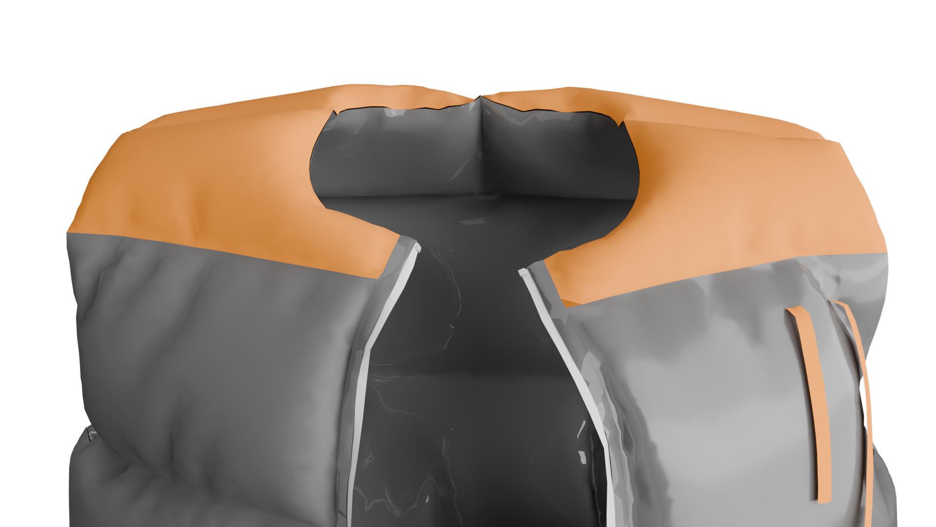 Puffer Vest Low-poly 3D model_10