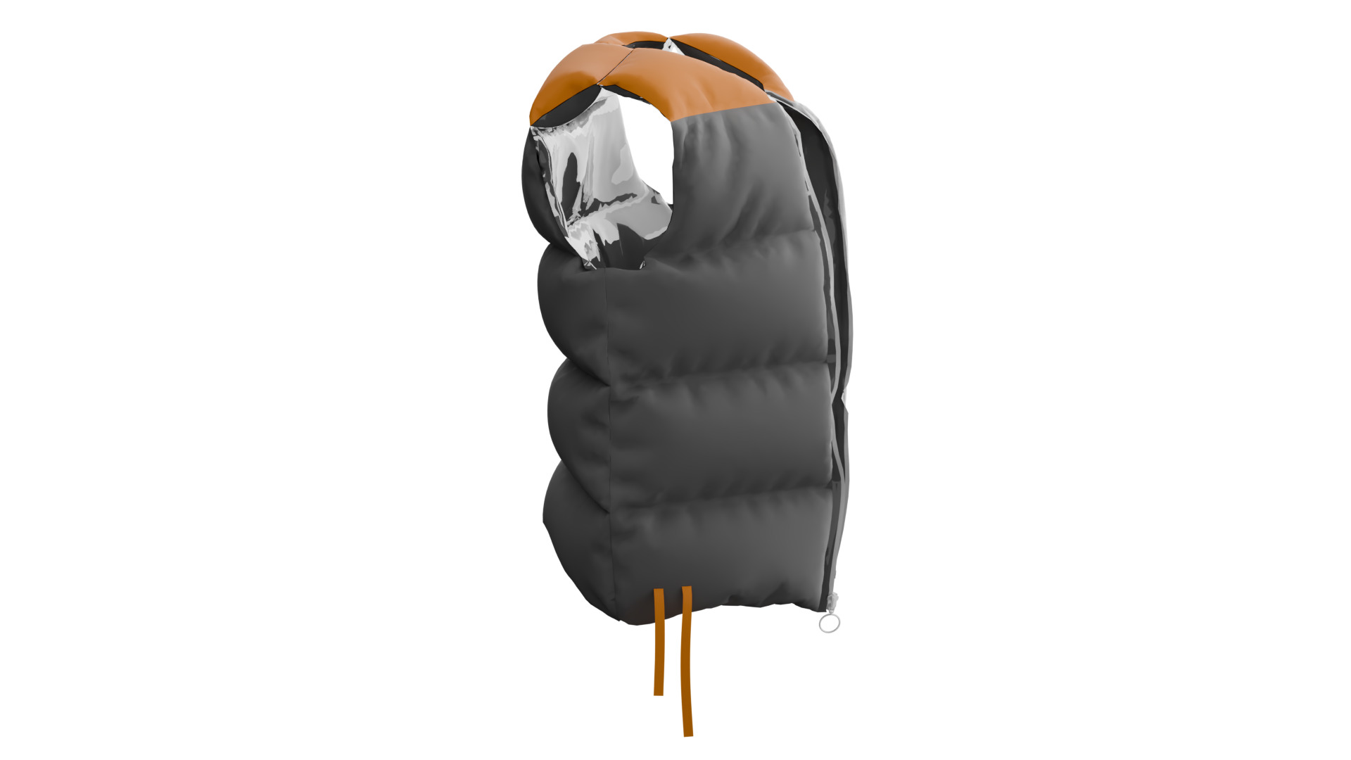 Puffer Vest Low-poly 3D model_5