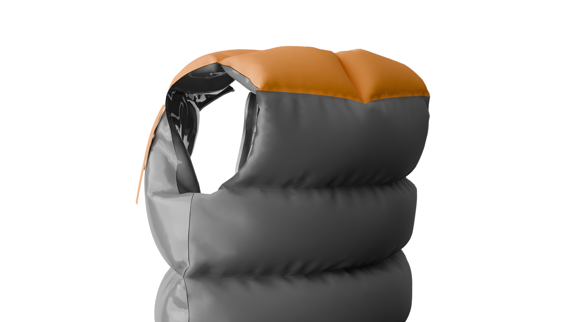 Puffer Vest Low-poly 3D model_11