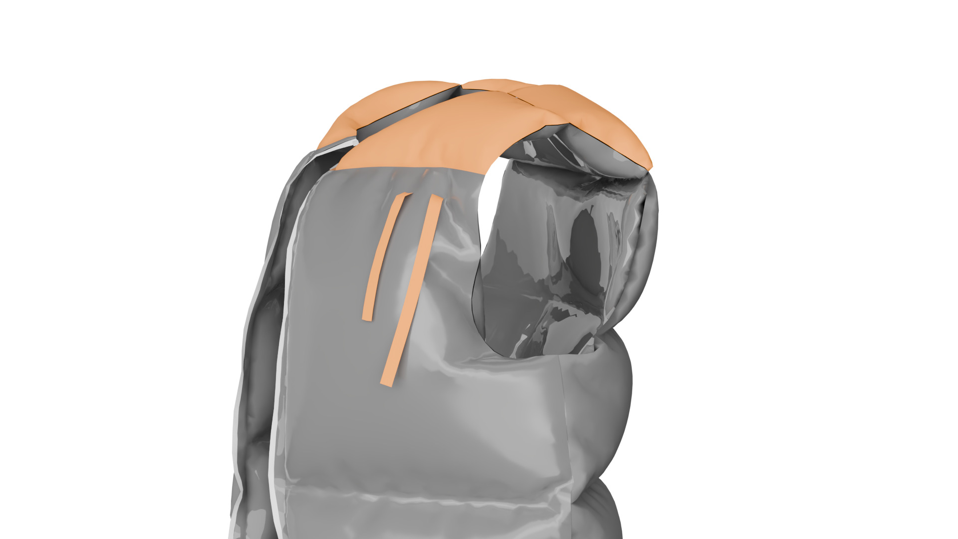 Puffer Vest Low-poly 3D model_8