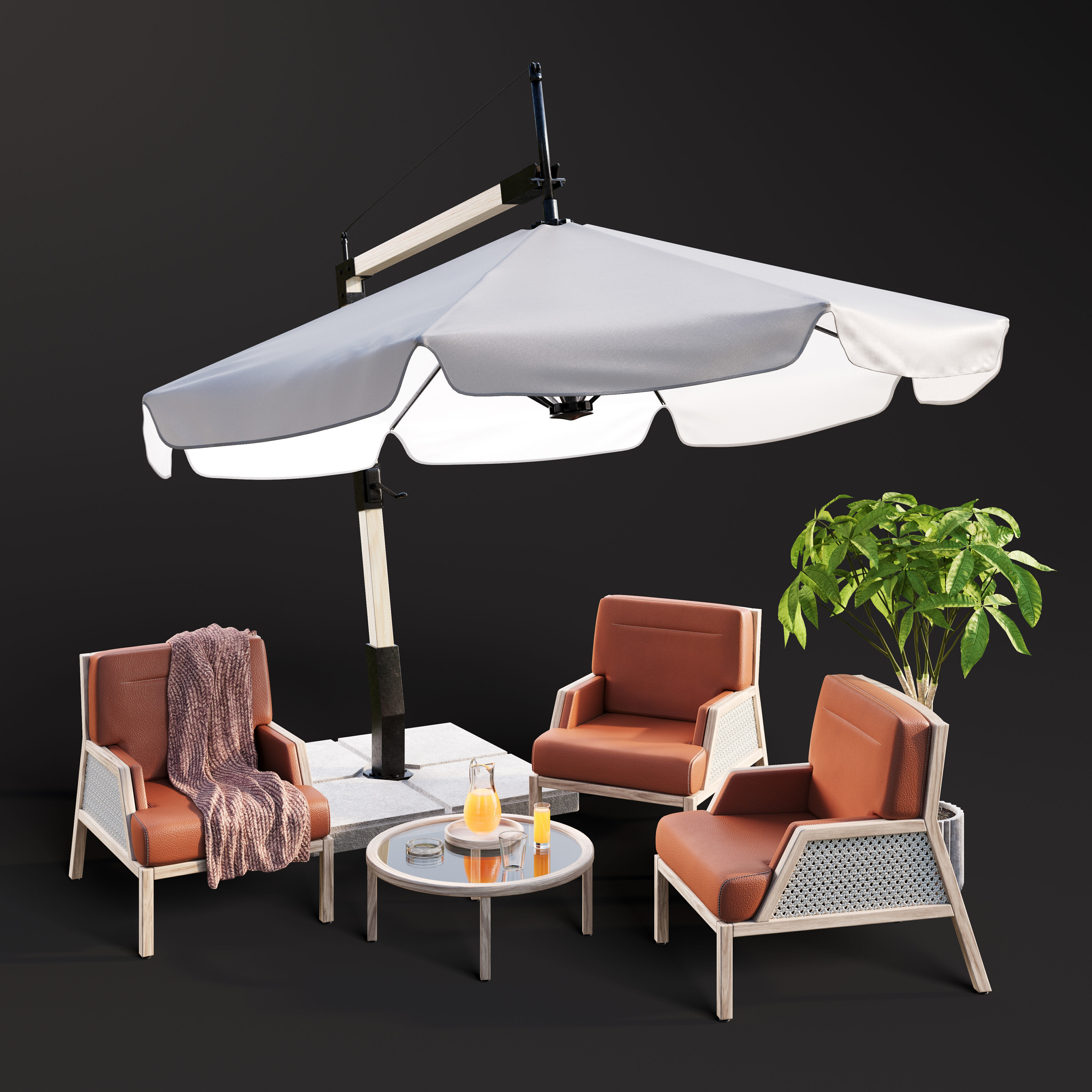 Archmodels vol 302 - patio furniture sets 3D model_11