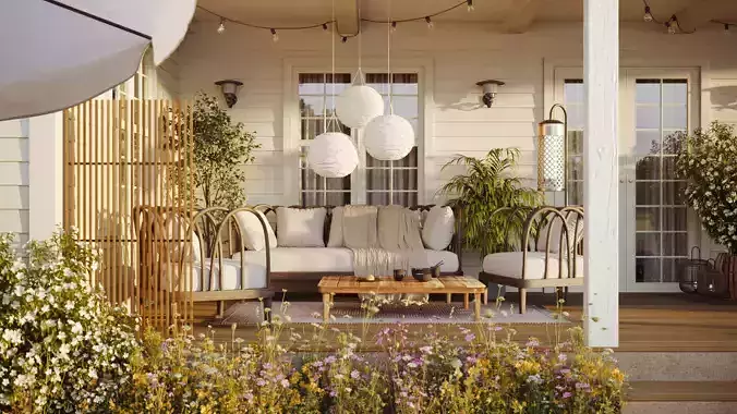 Archmodels vol 302 - patio furniture sets 3D model