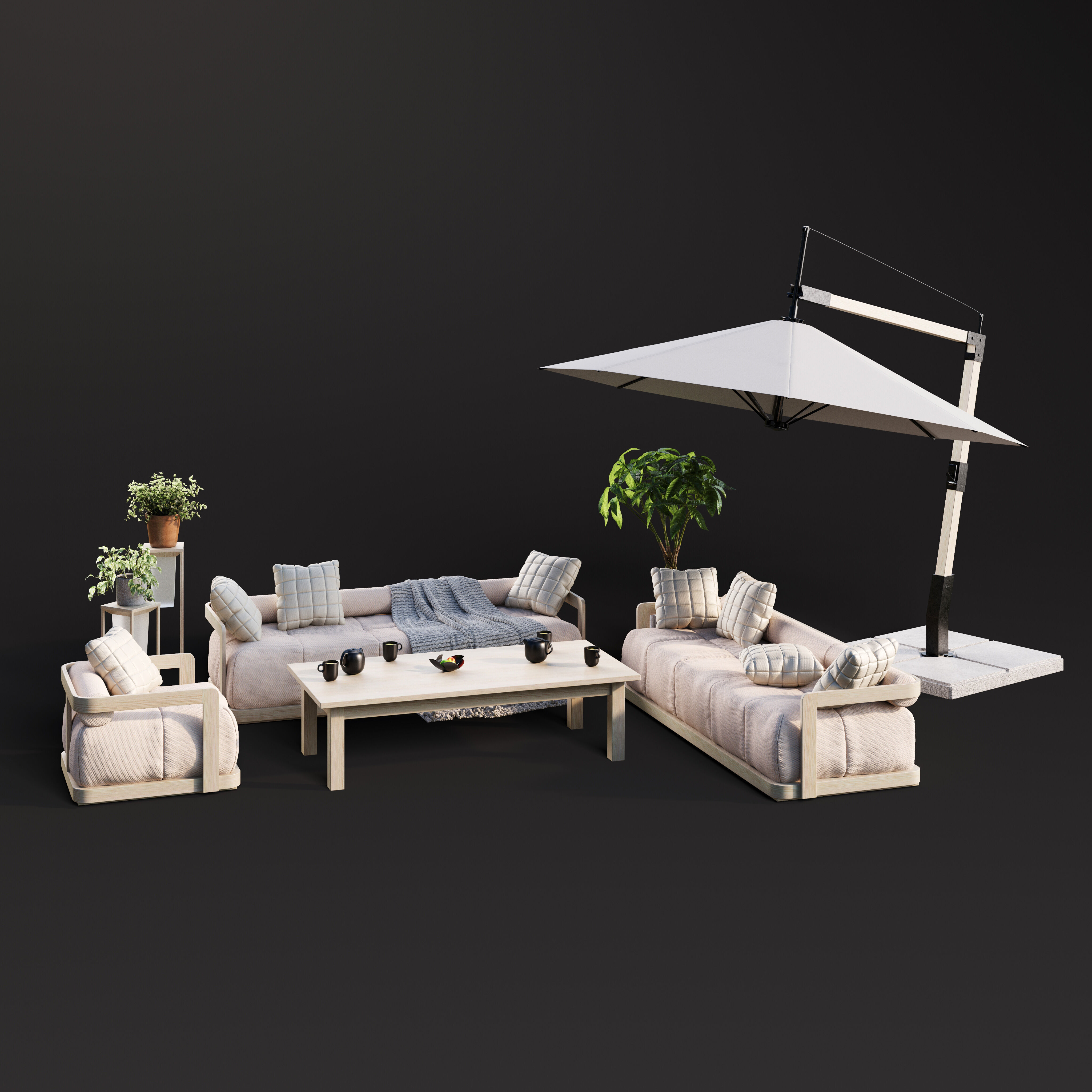 Archmodels vol 302 - patio furniture sets 3D model_9