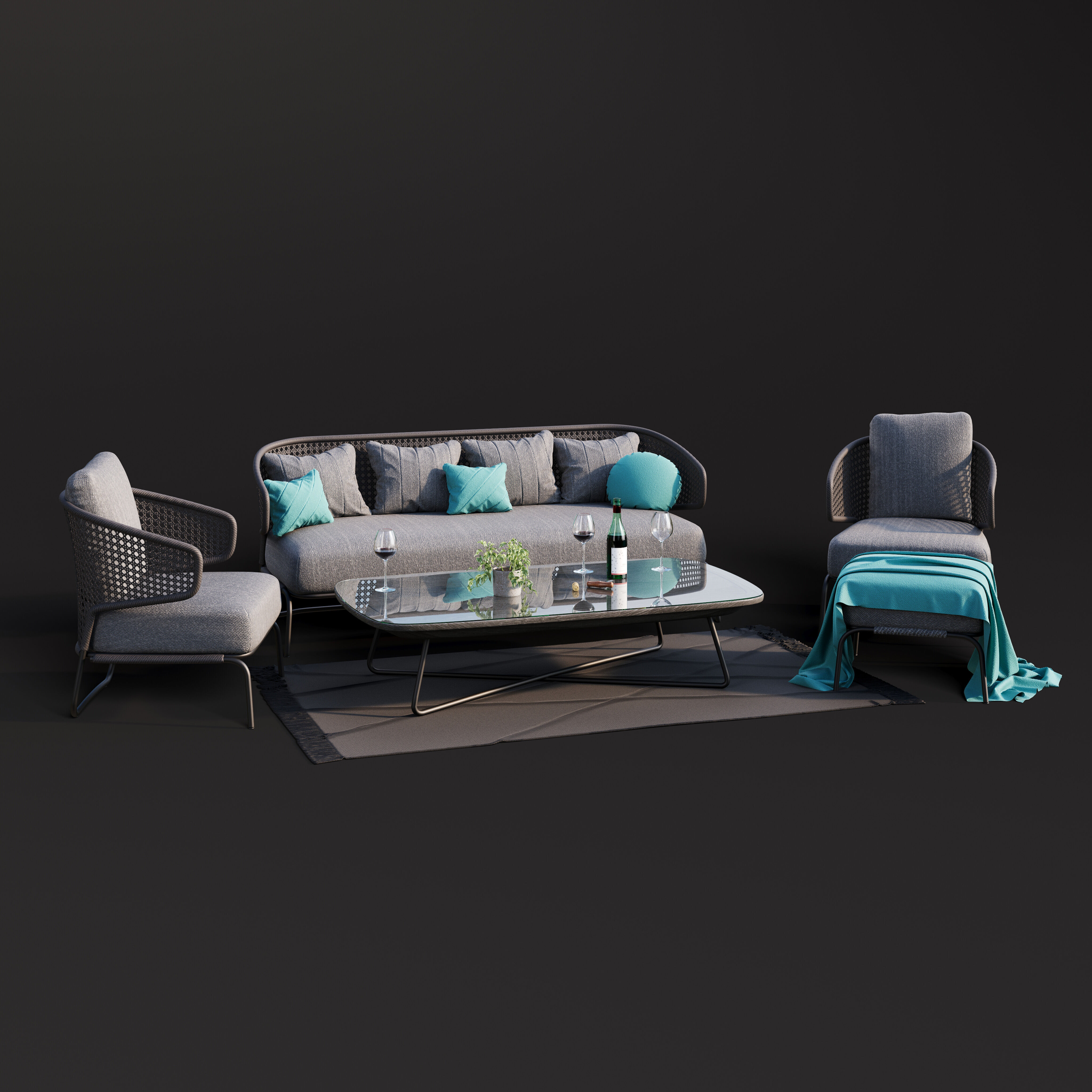 Archmodels vol 302 - patio furniture sets 3D model_14